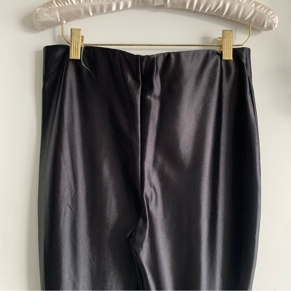 H&M BLACK SATIN FLARE PANTS - Picture 8 of 10